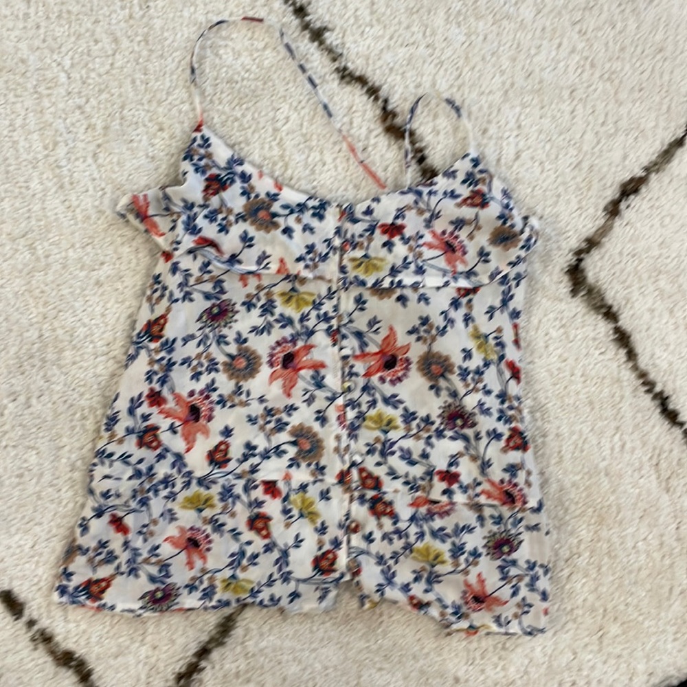 NWT Boutique Floral Strappy Tank